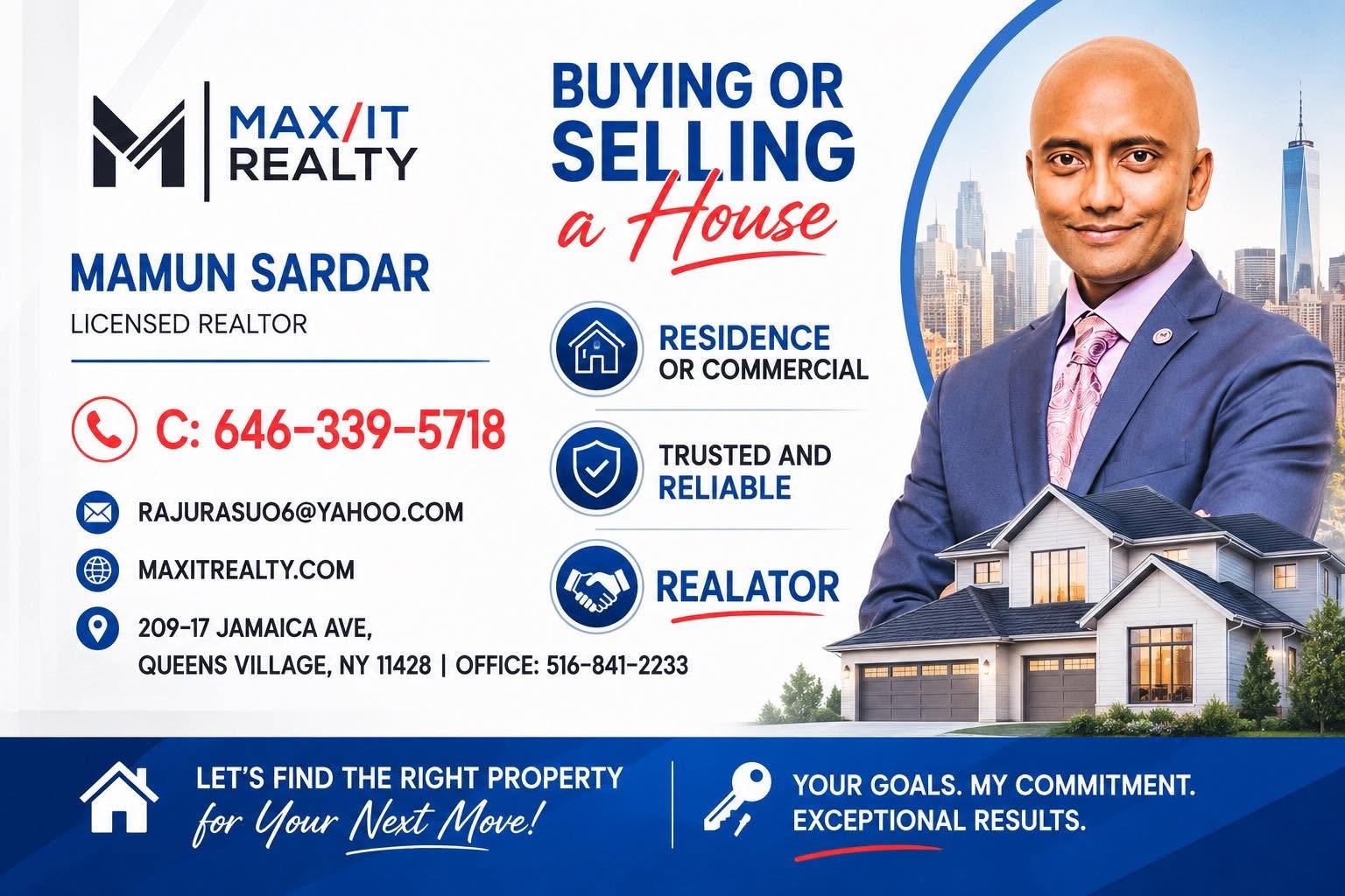 Mamun Sardar Max It Realty banner